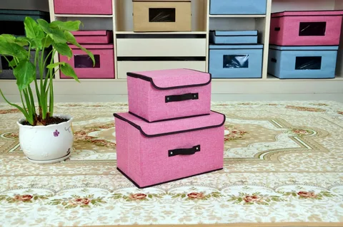 Fabric-Covered Decorative Storage Boxes