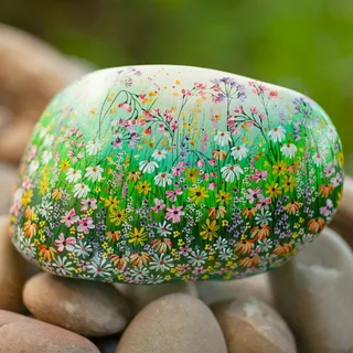 Painted Decorative Garden Stones