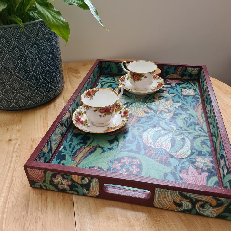 Upcycled Decorative Tray Makeover