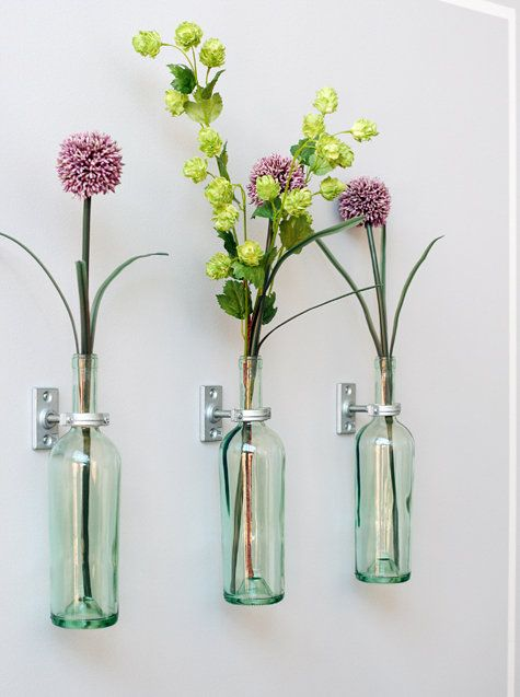 Recycled Bottle Wall Vase
