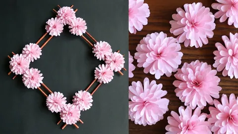 Paper Flower Wall Decoration