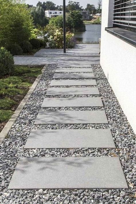 Natural Stone Pathway Garden Entrance