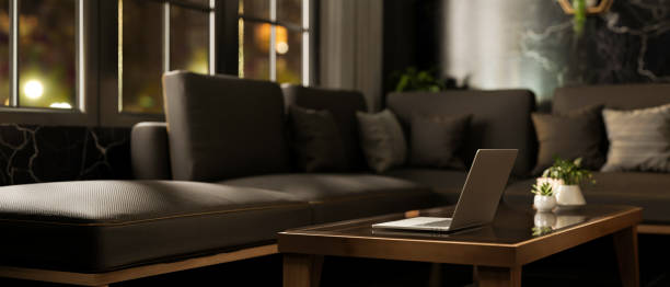 Use a Narrow Console Table Behind the Sofa