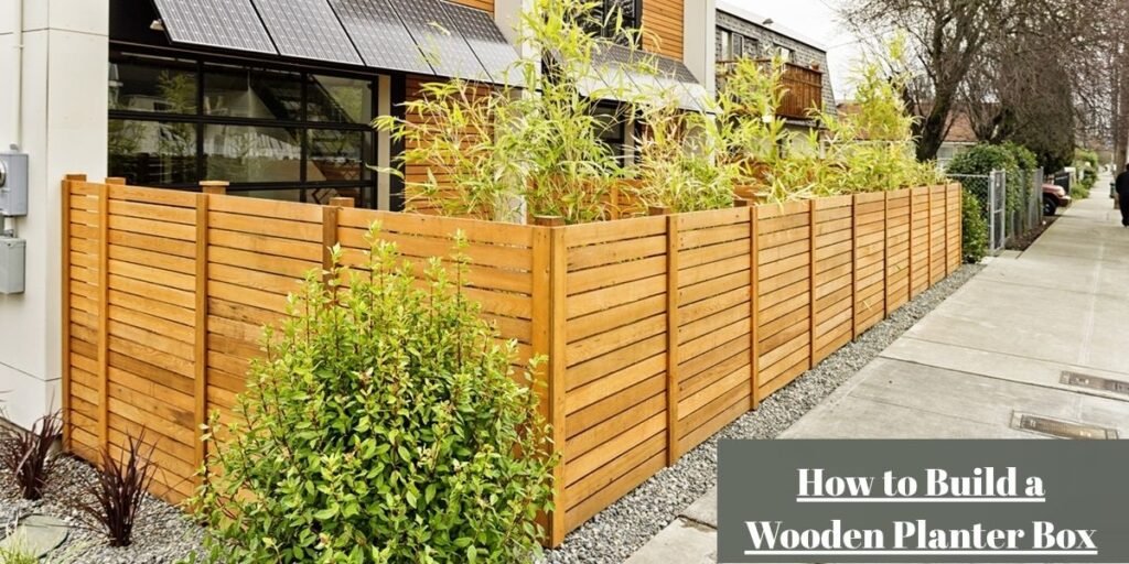 How to Build a Wooden Planter Box